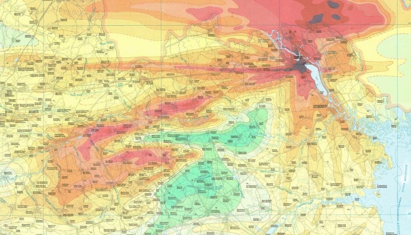 Чернобыль облако распространение карта