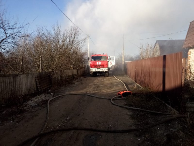 Пожар в курском районе