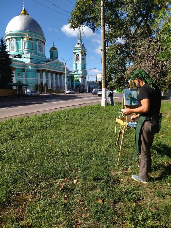 Художники на пленэре фото