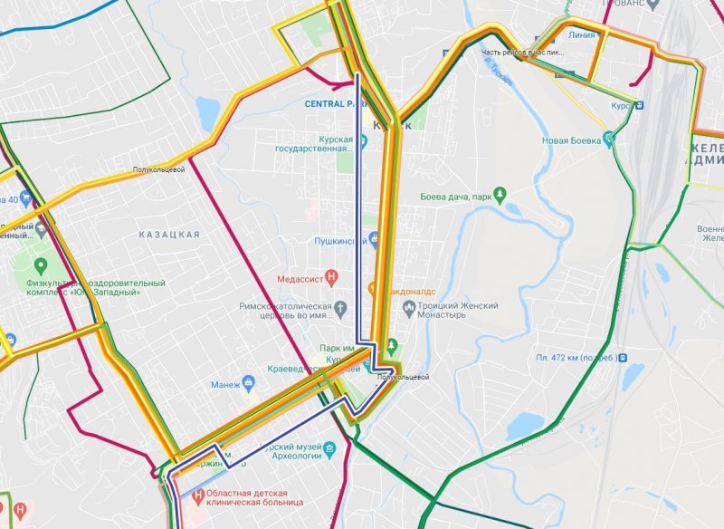 Карта транспорта курск движения онлайн