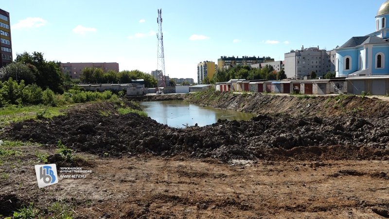 В Курске остановлено благоустройство озера на Студенческой
