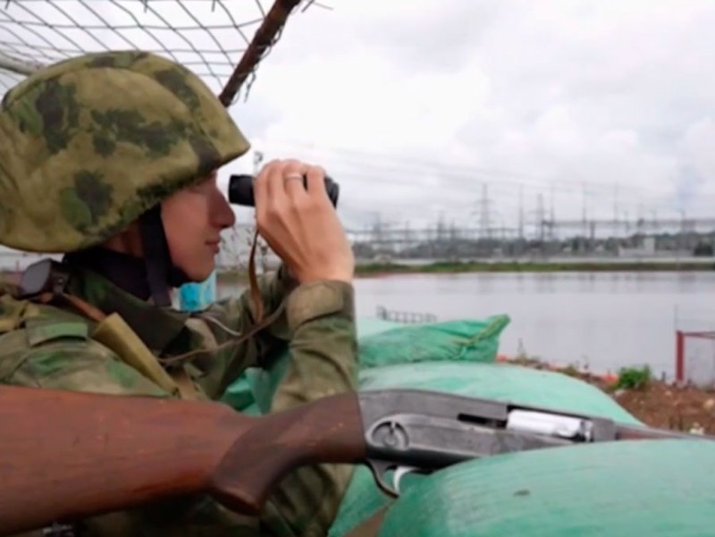 Росгвардия показала работу по защите Курской АЭС от атак ВСУ