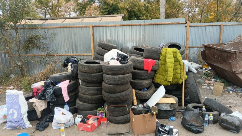 В Курске сложилась катастрофа с утилизацией старых шин