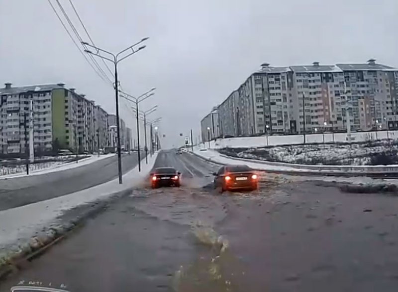 В Рождество Курск поплыл