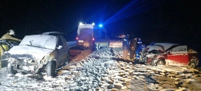 Под Курском в жёстком лобовом ДТП тяжело ранены 3 человека