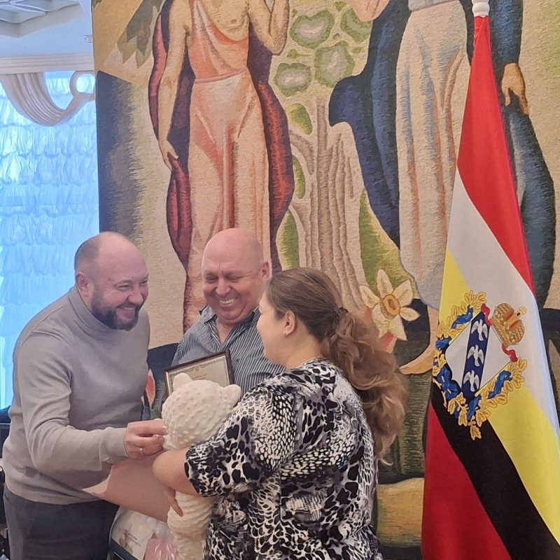 В Курске прошла церемония имянаречения первых новорожденных 2026 года