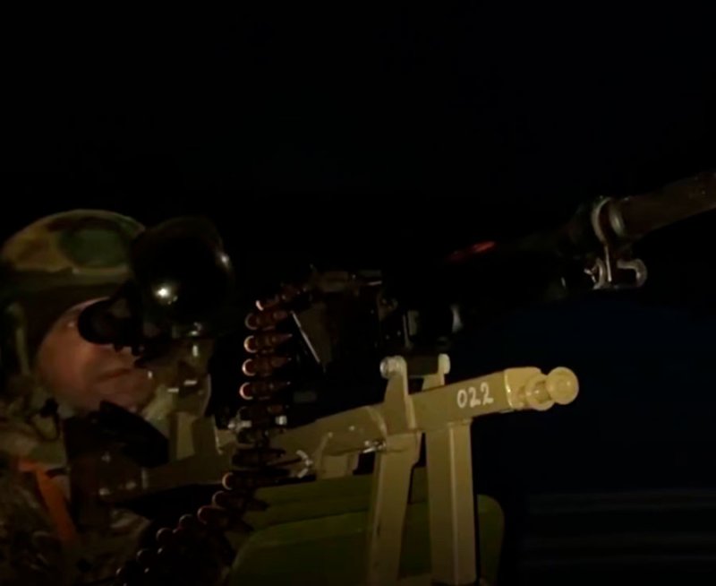 Защита неба: бойцы Барс-Курск сбивают беспилотники ВСУ из пулеметов