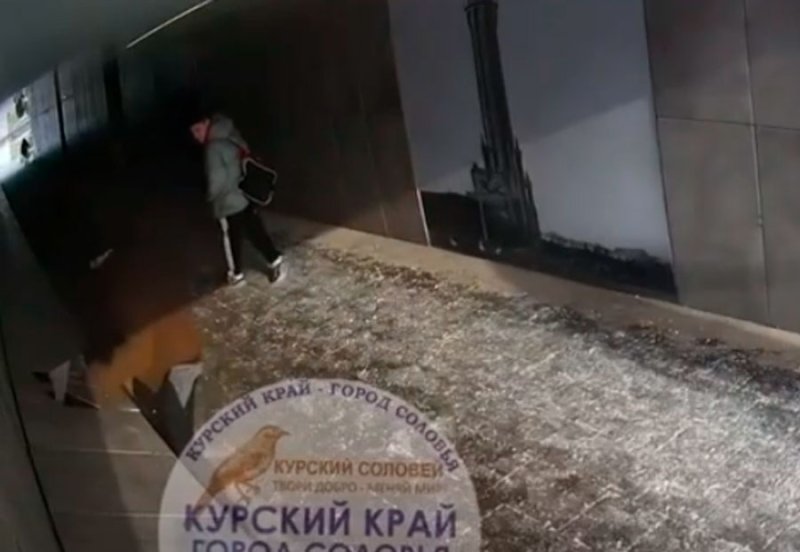 В Курске разбившего плитку в переходе вандала сняли на видео