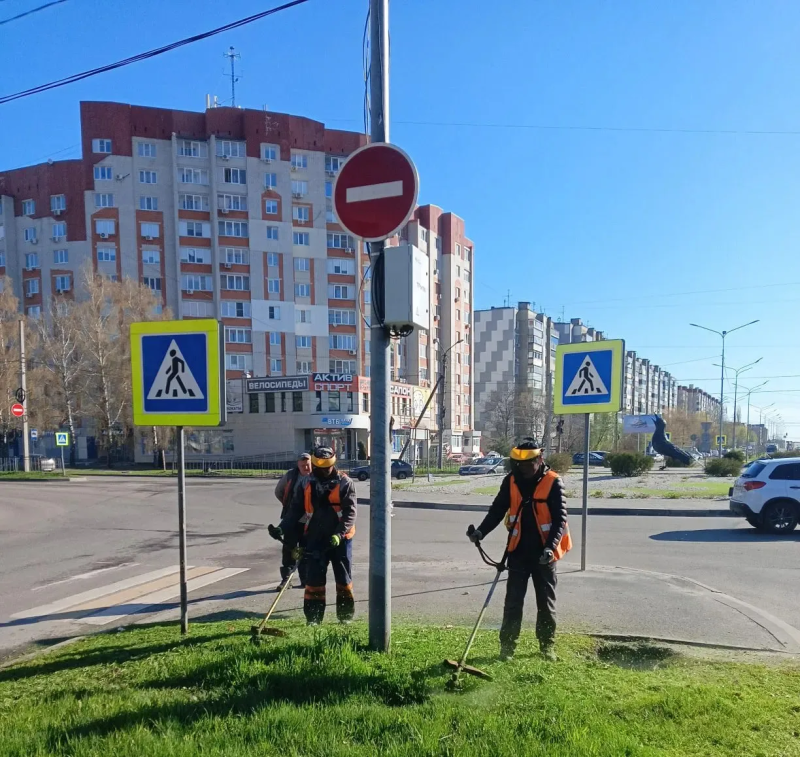 То ли мыть, то ли косить: в Курске коммунальщики разгребают ворох дел