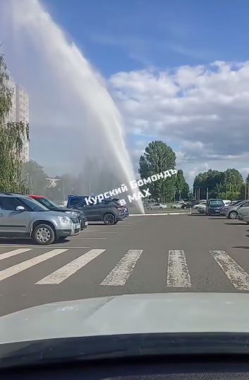 В Курске на Студенческой забил новый фонтан высотой с 9-этажку